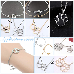 12 шт. 2-х цветные подвески из нержавеющей стали 304&nbsp;STAS-UN0057-80