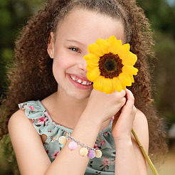 70шт 7 цвета цветок непрозрачные бусины из смолы&nbsp;RESI-TA0001-55