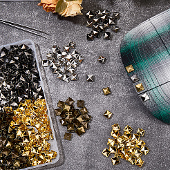 500 шт. 4-х цветные латунные шпильки-заклепки&nbsp;KK-SP0002-54