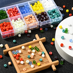 800шт 10 цвета стеклянные бусины&nbsp;GLAA-CJ0001-72