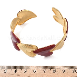 Браслеты-манжеты из нержавеющей стали 304 для женщин&nbsp;BJEW-F525-01G