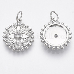 Латунные микро проложить кубического циркония подвески&nbsp;KK-R130-005P-NF