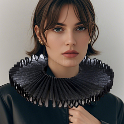 Съемный женский фальшивый воротник из марли&nbsp;AJEW-WH20042-91G