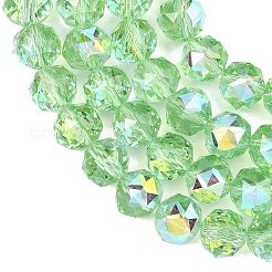 Гальванические непрозрачные стеклянные бусины&nbsp;GLAA-H040-01A