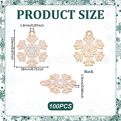 100 шт. эмалевые подвески в рождественском стиле&nbsp;ENAM-UN0001-30