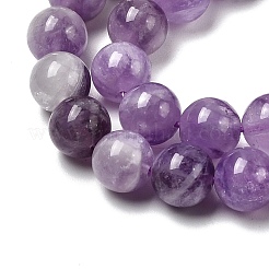 Нити круглых бусин из натурального лавандового аметиста&nbsp;LS-G-O134-08-8mm-01