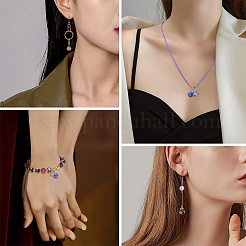 45шт 9 цвета ручной работы золотой песок бусины лэмпворк&nbsp;LAMP-YW0001-80