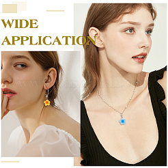 28 шт. подвеска в виде цветка из смолы 7 цветов&nbsp;HJEW-ME0001-09