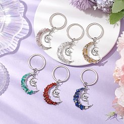 Брелок из синтетической бирюзы и натуральной красной яшмы&nbsp;KEYC-JKC00969