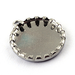 Подвеска-кабошон из нержавеющей стали 304&nbsp;LS-STAS-Q194-15