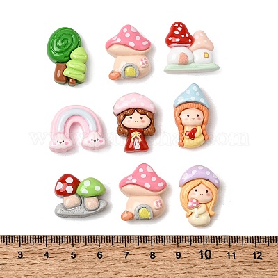 Непрозрачные кабошоны из смолы&nbsp;RESI-Z049-01-1