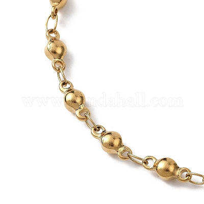 Браслеты-слайдеры из нержавеющей стали 304 и цепочек с звеньями для женщин BJEW-JB12858-01-1