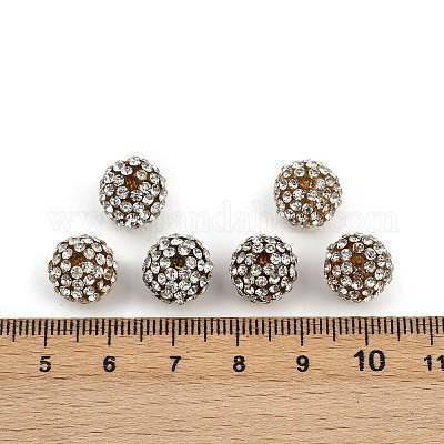 Бусины со стразами из смолы RB-A025-10mm-A37-1