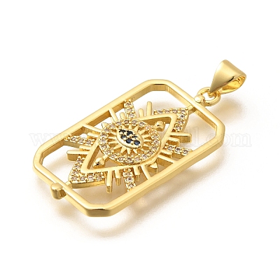 Стойки обшивки латунь микро проложить Циркон подвеску KK-L226-014G-1