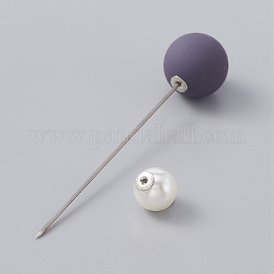 Двойная круглая булавка для лацкана&nbsp;JEWB-WH0022-44-1