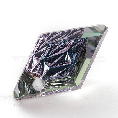 Подвески из тисненого стекла со стразами&nbsp;GLAA-J101-04A-001VL-1