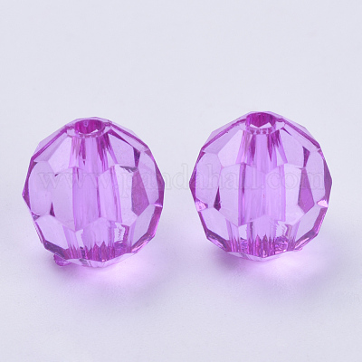 Прозрачные акриловые бусины&nbsp;TACR-Q257-6mm-V48-1