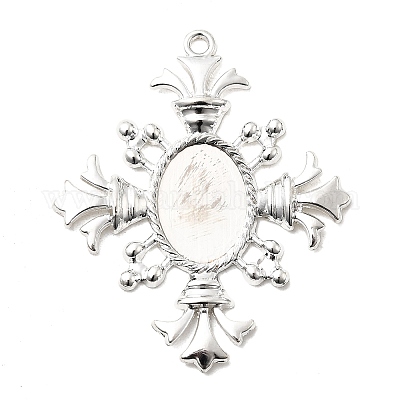 Сеттинги сплава кабошон&nbsp;PW-WGAB9EB-12-1