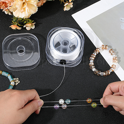 1 рулон кристально чистой эластичной нити&nbsp;EW-PA0001-02C-1