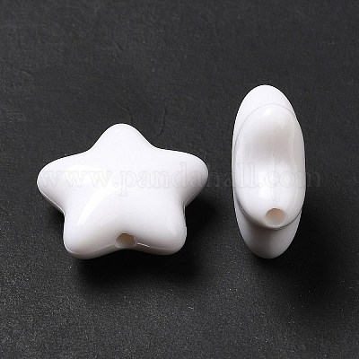 Непрозрачные акриловые бусины&nbsp;MACR-J123-01-1