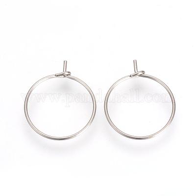 Серьги-кольца из нержавеющей стали 304&nbsp;STAS-R071-31-1