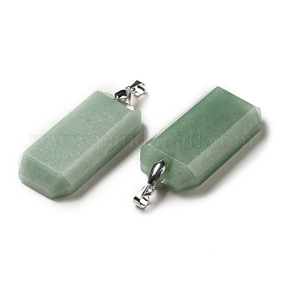 Естественный зеленый авантюрин подвески G-H286-05P-07-1