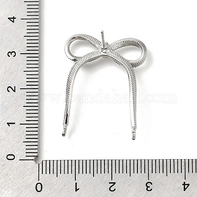 Латунные серьги-гвоздики&nbsp;KK-U061-14B-P-1