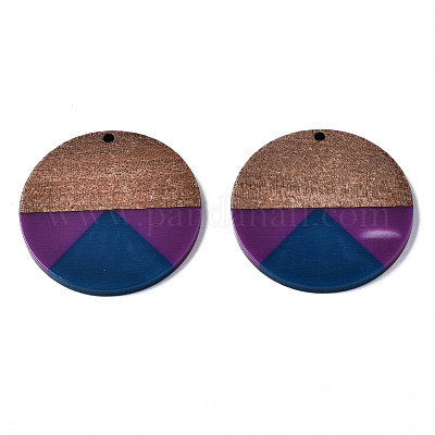 Подвески из смолы и ореха RESI-S389-070A-A02-1