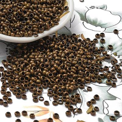 Зажимные бусины из латуни&nbsp;J0JMP052-1