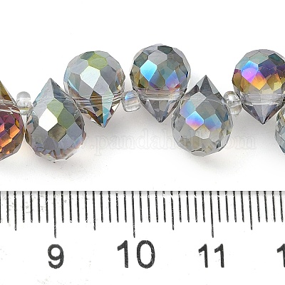 Стеклянные бусины с гальваническим покрытием &nbsp;EGLA-D030-17H-1