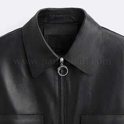 18 шт. двухцветные литые бегунки-молнии с подвеской в виде венка&nbsp;FIND-GF0008-40-1