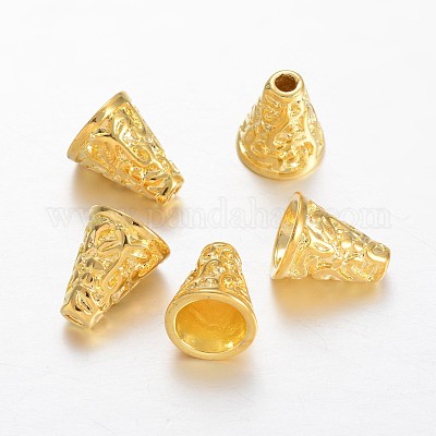 Безлепестковый латунь шарик шишки KK-F371-05G-1