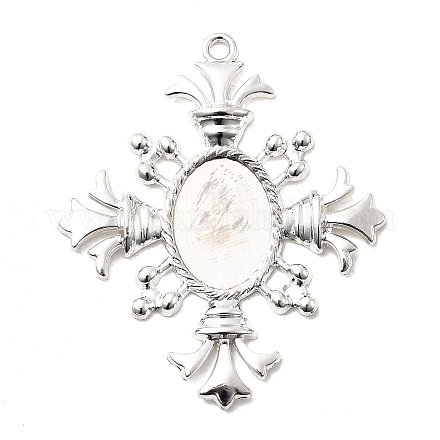 Сеттинги сплава кабошон&nbsp;PW-WGAB9EB-12-1