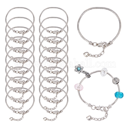 Латуни европейский браслет стиль делает&nbsp;MAK-SC0001-09-1