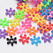 Acrylic Beads, Snowflake, Mixed Color, 8x7x2mm, Hole: 1.5mm, about 14000pcs/500g