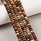 Natural Polychrome Jasper/Picasso Stone/Picasso Jasper Beads Strands, Rondelle, 6.5x4.5mm, Hole: 0.9mm, about 86pcs/strand, 15.08 inch(38.3cm)