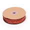 Chinlon Ribbon, with Glitter, Performance Decoration, Flat, Red, 1-1/8 inch(27mm), about 10.94 Yards(10m)/Roll