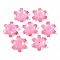 Plastic Beads, Flower, Pale Violet Red, 23.5x21.5x7mm, Hole: 1mm