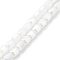 Imitation Jade Glass Beads Strands, Faceted, Barrel, White, 9x8mm, Hole: 1.2mm, about 78~80pcs/strand, 26.96~27.55 inch(68.5~70cm)