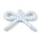 Opaque Printed Acrylic Pendants, Bowknot, Blue, 34x48x9mm, Hole: 3.3mm