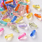 Transparent Acrylic Beads, Faceted, Teardrop, Mixed Color, 12x7mm, Hole: 1.8mm, about 1845pcs/500g