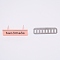 Zinc Alloy Bag Lock Catch Clasps, with Iron Base, Rectangle with Word handmade, Rose Gold, 1x3.65x1.65cm, 3.4x1.2x0.02mm, 2pcs/set