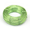 Round Anodized Aluminum Wire, Bendable Metal Craft Wire, for DIY Jewelry Craft Making, Lawn Green, 6 Gauge, 4mm, 16m/500g(52.4 Feet/500g)
