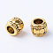 Tibetan Style Alloy Beads, Column, Cadmium Free & Nickel Free & Lead Free, Antique Golden, 7x6mm, Hole: 3.5mm, about 1340pcs/1000g
