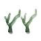 Acrylic Pendants, Coral, Sea Green, 49x32x9mm, Hole: 1.8mm, about 290pcs/500g