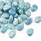 Opaque Acrylic Beads, Nuggets, Light Blue, 17~18x13~13.5x8~8.5mm, Hole: 1.4mm, 393pcs/500g