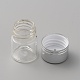 Стеклянная пустая бутылка для таблеток с алюминиевыми завинчивающимися крышками CON-WH0092-44A-2