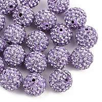 Бусины с класс А стразами&nbsp;RB-B027-3