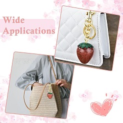 Брелок из смолы с кольцом из цинкового сплава для брелка&nbsp;KEYC-CJC0003-05B-G