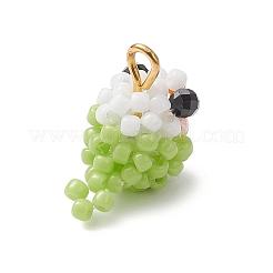 Подвески-птицы из стеклянных бусин&nbsp;PALLOY-MZ00971-03